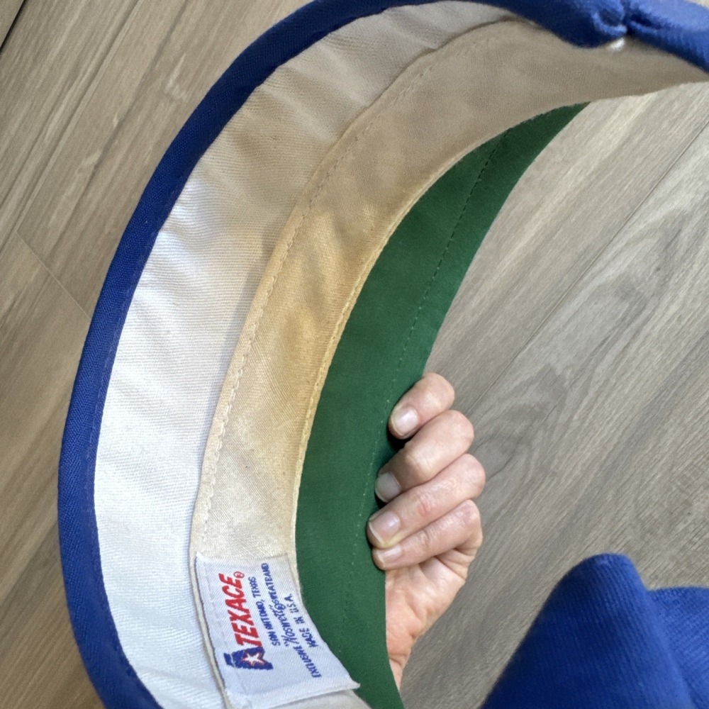 Vintage Florida Gators Visor Hat Blue Script Embroidery Texace Made In USA - Picture 6 of 11